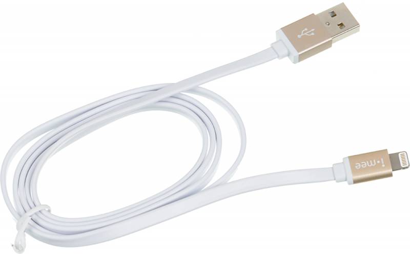 Кабель Melkco i-mee Metallic Cable Lightning MFi-USB золотистый 1м для Apple iPhone 5/5c/5S/6+ для Apple iPad 4/mini/Air (IMLC05MFIGD) в интернет магазине soman