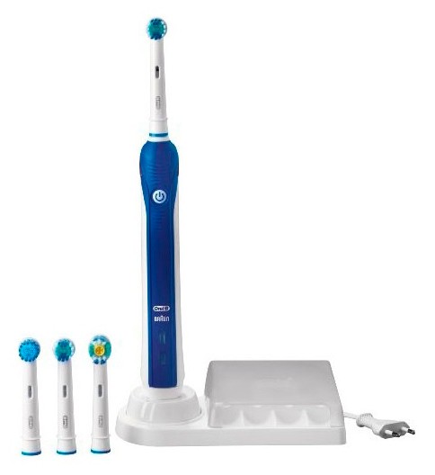 Зубная щетка электрическая Oral-B PRO-3000 белый/синий в интернет магазине soman