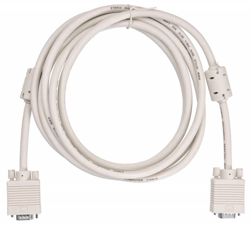 Кабель Buro VGA-15M/Mpro-3M соед. SVGA 15m/m для LCD мониторов 2 фильтра 3м в интернет магазине soman