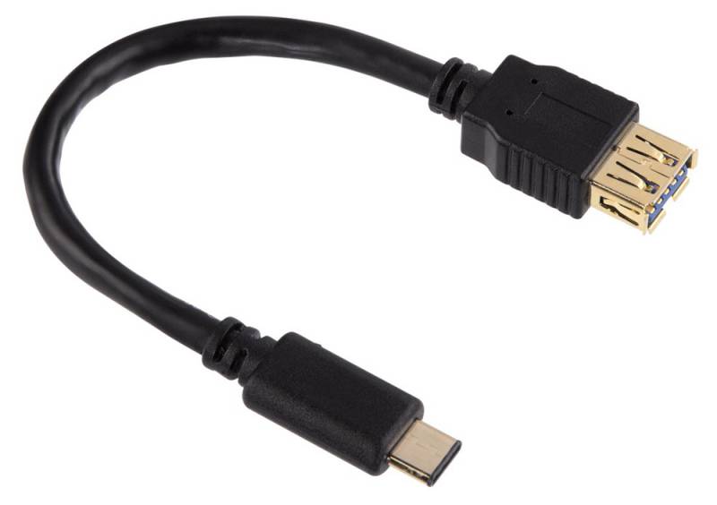 Кабель USB3.1 Hama 00135712 USB 3.1 A (f)/USB 3.1 C (m) 0.15м экран. Позолоченные контакты в интернет магазине soman