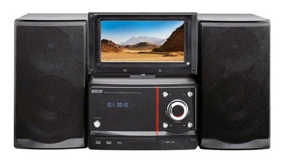 Микросистема Mystery MMK-825U черный 80Вт/CD/CDRW/DVD/DVDRW/FM/USB/SD/MMC/MS в интернет магазине soman