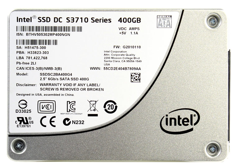 Накопитель SSD Intel Original SATA III 400Gb SSDSC2BA400G401 DC S3710 2.5" в интернет магазине soman