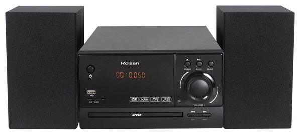 Микросистема Rolsen RMD-200 черный 30Вт/CD/CDRW/DVD/DVDRW/FM/USB/SD/MMC/MS в интернет магазине soman