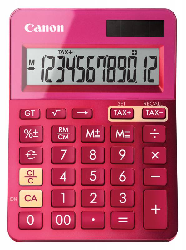 Калькулятор настольный Canon LS-123K-MPK розовый 12-разр. в интернет магазине soman