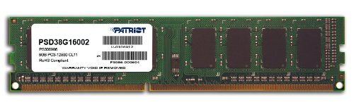 Память DDR3 8Gb 1600MHz Patriot PSD38G16002 RTL PC3-12800 CL11 DIMM 240-pin 1.5В в интернет магазине soman