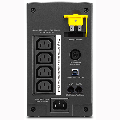 Источник бесперебойного питания APC Back-UPS BX700UI 390Вт 700ВА черный в интернет магазине soman