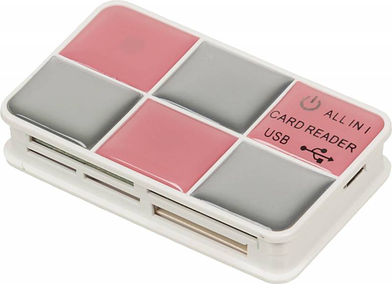Устройство чтения карт памяти PC PET CR-217COG USB 2.0 SDHC/CF/XD/MS/TF/M2 (24-in-1) Оранжевый в интернет магазине soman