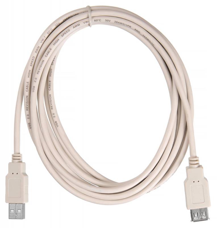 Кабель-удлинитель USB2.0 Buro USB2.0-AM/AF-3 A(m)/A(f) (3м) в интернет магазине soman