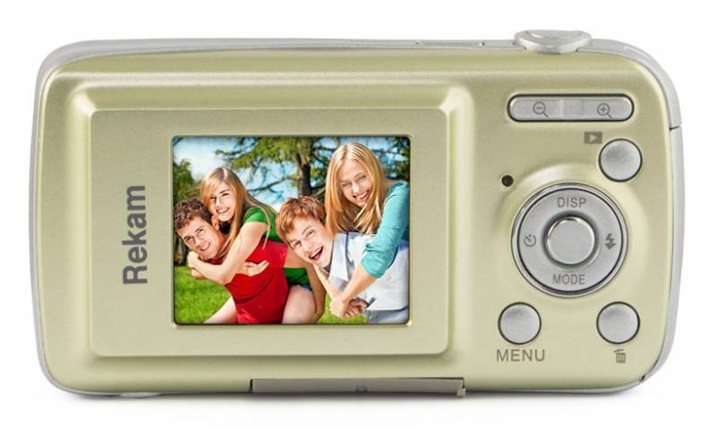 Фотоаппарат Rekam iLook S750i золотистый 12Mpix 1.8" SD/MMC CMOS/AAA в интернет магазине soman