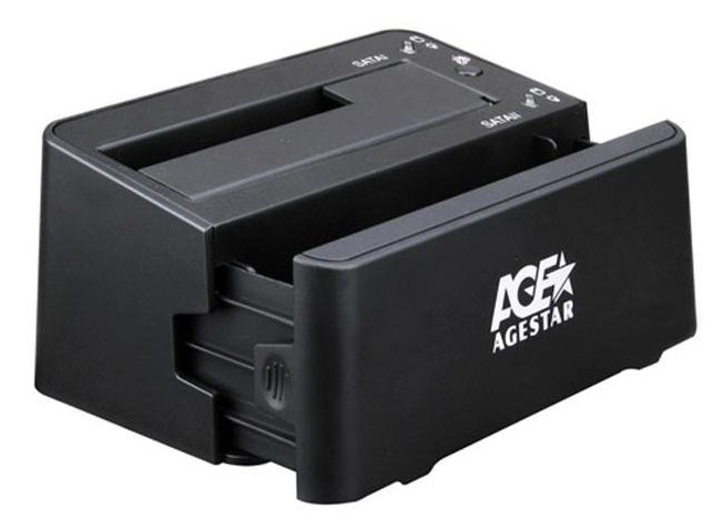Док-станция для HDD AgeStar 3UBT3-6G SATA III пластик черный 1 в интернет магазине soman