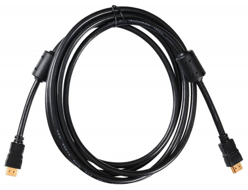 Кабель аудио-видео Buro HDMI (m)/HDMI (m) 3м. феррит.кольца черный (HDMI-19M/19M-3M-MG) в интернет магазине soman