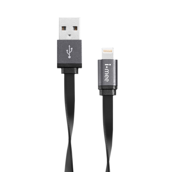 Кабель Melkco i-mee Metallic Cable Lightning MFi-USB серый 1м для Apple iPhone 5/5c/5S/6+ для Apple iPad 4/mini/Air (IMLC05MFISG) в интернет магазине soman