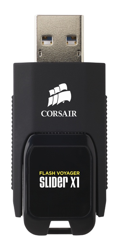 Флеш Диск Corsair 256Gb Voyager Slider X1 CMFSL3X1-256GB USB3.0 черный в интернет магазине soman