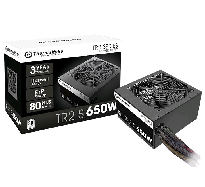 Блок питания Thermaltake ATX 650W TR2 S TRS-650AH2NK 80+ (24+4+4pin) APFC 120mm fan 5xSATA RTL в интернет магазине soman