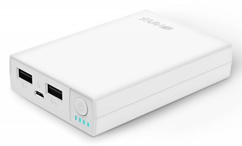 Мобильный аккумулятор Hiper RP8500 Li-Ion 8500mAh 2.1A+1A белый 2xUSB в интернет магазине soman