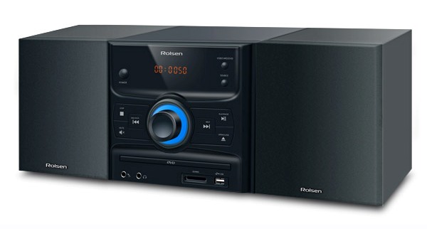Микросистема Rolsen RMD-300 черный/серебристый 30Вт/CD/CDRW/DVD/DVDRW/FM/USB/SD/MMC/MS в интернет магазине soman