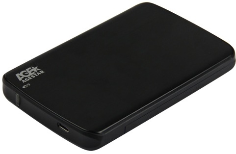 Внешний корпус для HDD/SSD AgeStar 31UB2A12C SATA пластик/алюминий черный 2.5" в интернет магазине soman