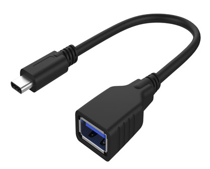 Кабель Hiper Type C Male to A Female USB-C-USB 3.1 черный 0.2м (CAMF300) в интернет магазине soman