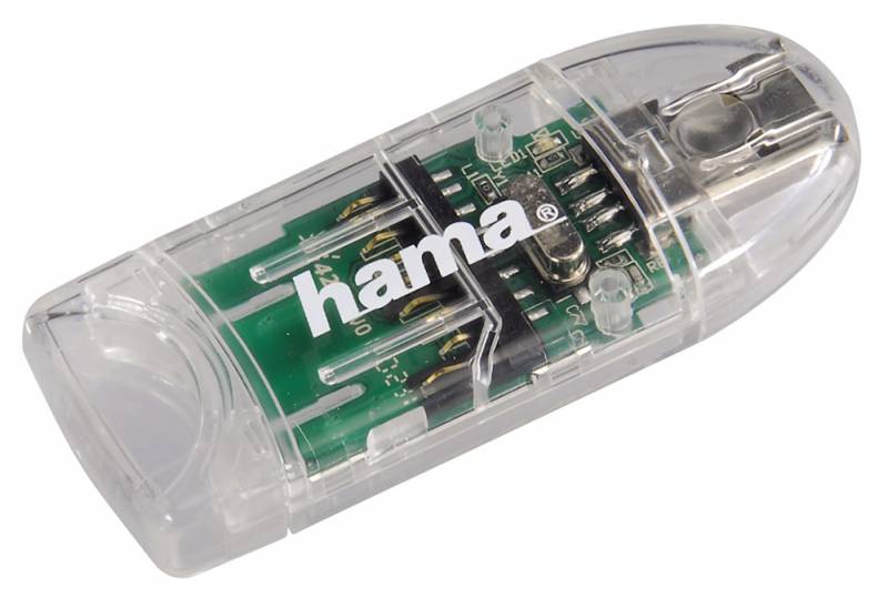 Устройство чтения карт памяти USB2.0 Hama 00091092 прозрачный в интернет магазине soman