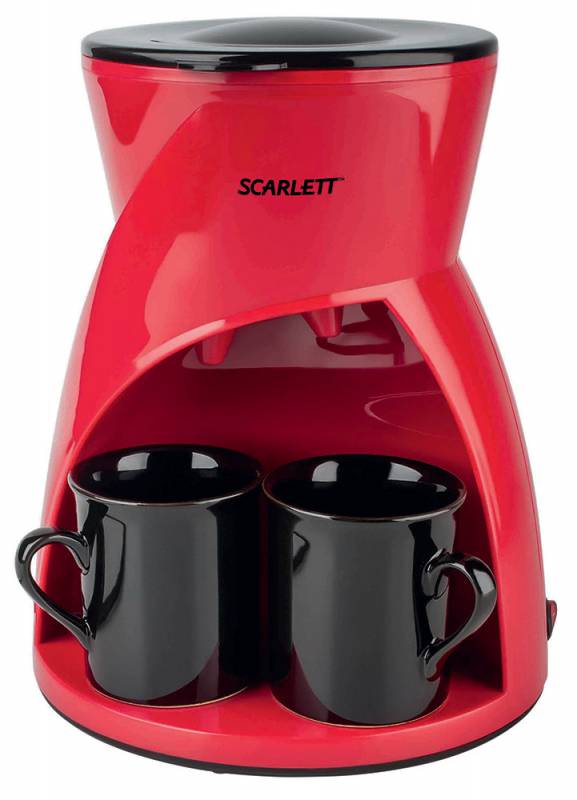 Кофеварка капельная Scarlett SC-CM33001 450Вт красный в интернет магазине soman
