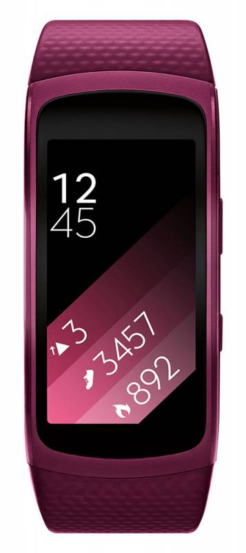 Смарт-часы Samsung Galaxy Gear Fit 2 SM-R360 1.5" Super AMOLED розовый (SM-R3600ZIASER) в интернет магазине soman