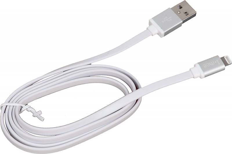 Кабель Melkco i-mee Metallic Cable Lightning MFi-USB серебристый 1м для Apple iPhone 5/5c/5S/6+ для Apple iPad 4/mini/Air (IMLC05MFISR) в интернет магазине soman
