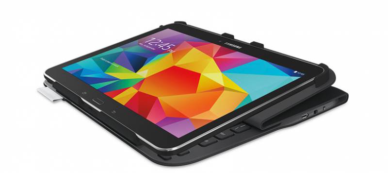 Клавиатура Logitech для Galaxy Tab 4 10.1 Ultrathin Folio черный (920-006397) в интернет магазине soman